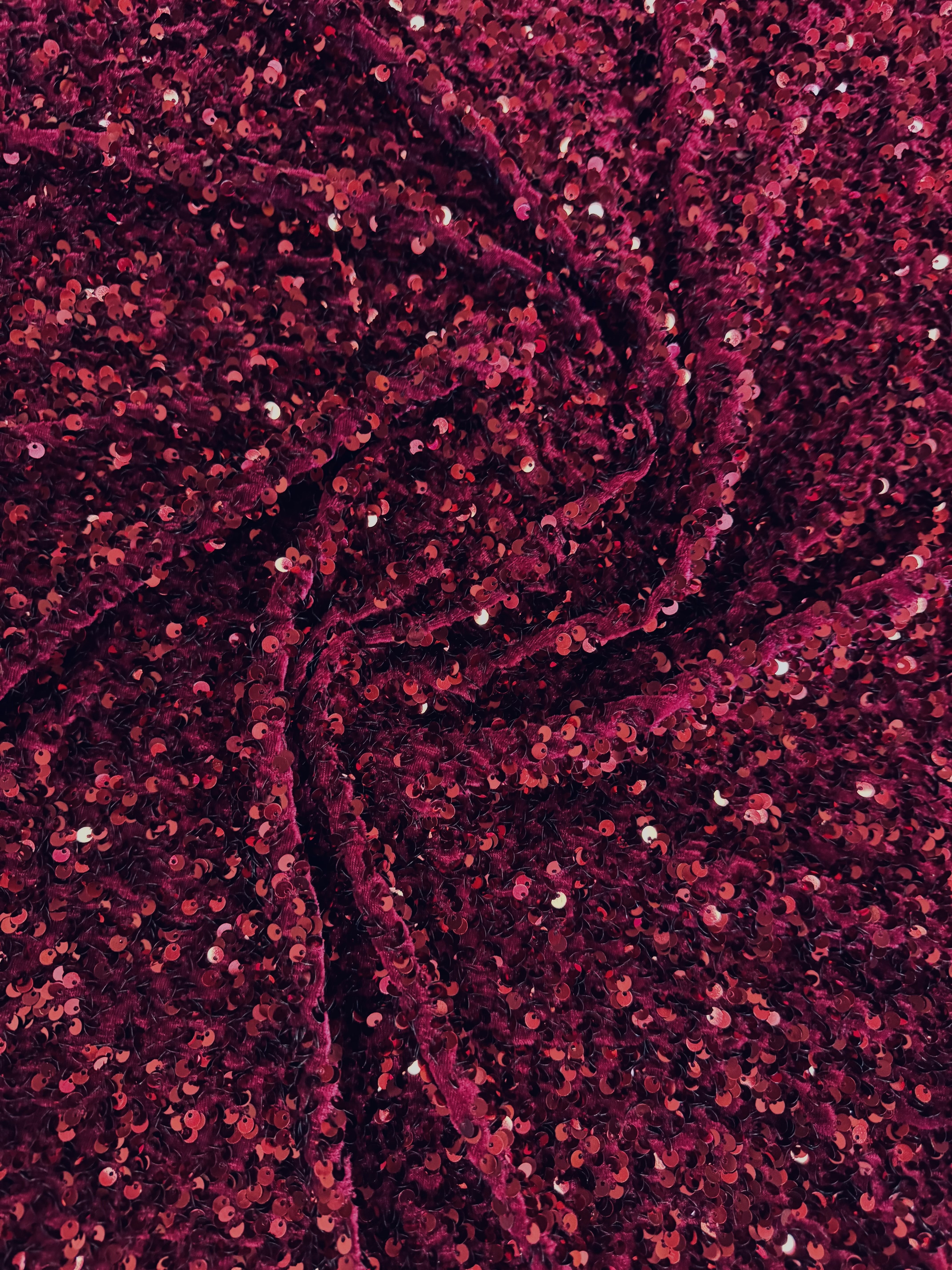 58" Wide Sequins Stretch Velvet Fabric | Spandex Velour for Apparel, Costumes, Scrunchies, Events, Dance Wear, Party Decor, Crafts, Upholstery, and DIY Projects