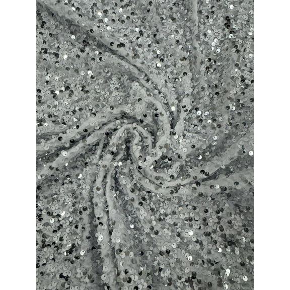 58" Wide Sequins Stretch Velvet Fabric | Spandex Velour for Apparel, Costumes, Scrunchies, Events, Dance Wear, Party Decor, Crafts, Upholstery, and DIY Projects