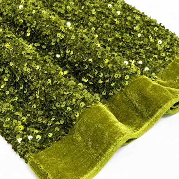 58" Wide Sequins Stretch Velvet Fabric | Spandex Velour for Apparel, Costumes, Scrunchies, Events, Dance Wear, Party Decor, Crafts, Upholstery, and DIY Projects