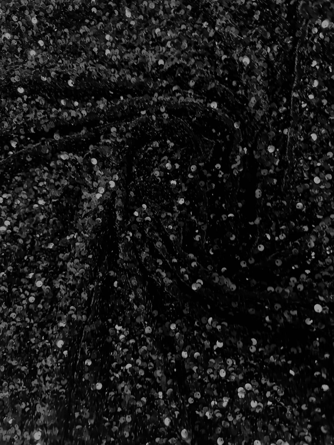 58" Wide Sequins Stretch Velvet Fabric | Spandex Velour for Apparel, Costumes, Scrunchies, Events, Dance Wear, Party Decor, Crafts, Upholstery, and DIY Projects