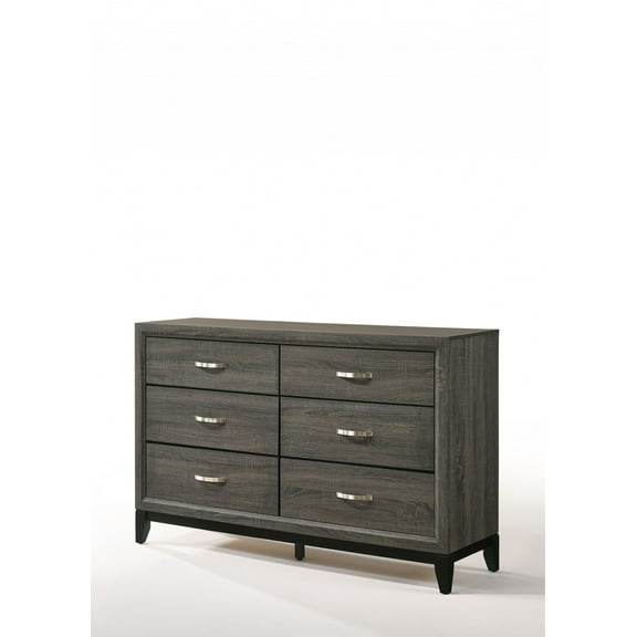 58" X 16" X 37" Weathered Gray Dresser