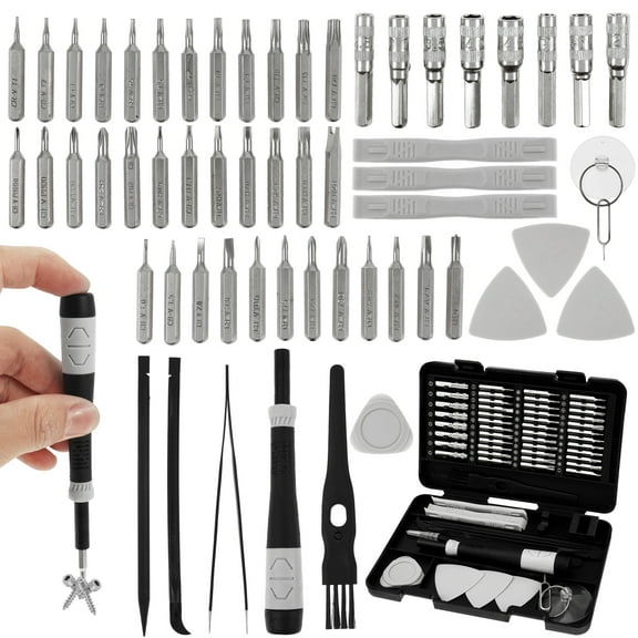 58 in 1 Metal Precision Screwdriver Set Accurate Efficient Screwdriver Tool Carabiner Unlocking Repair Tool Kit for Computer