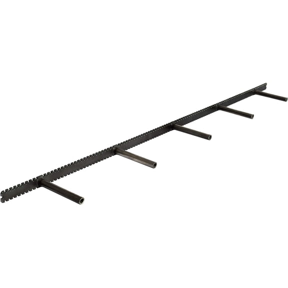 58 in Floating Shelf Bracket, Heavy Duty Hidden Metal Wall Mount Support for Wood Shelves, 6 in Rods, Matte Black