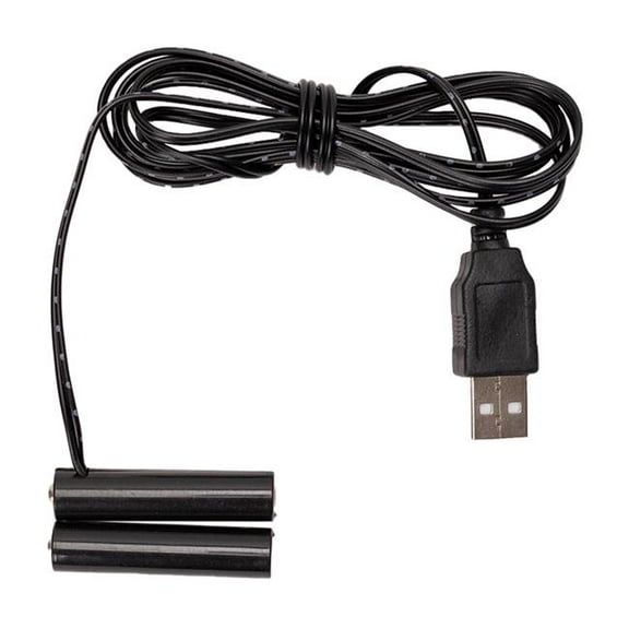 58 in. Lead Wire Plastic 2 x AAA Replacement Battery, Black - Set of 3