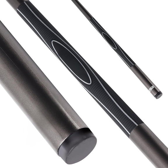 58-inch two-section fiberglass graphite composite billiard cue, 19 ounces