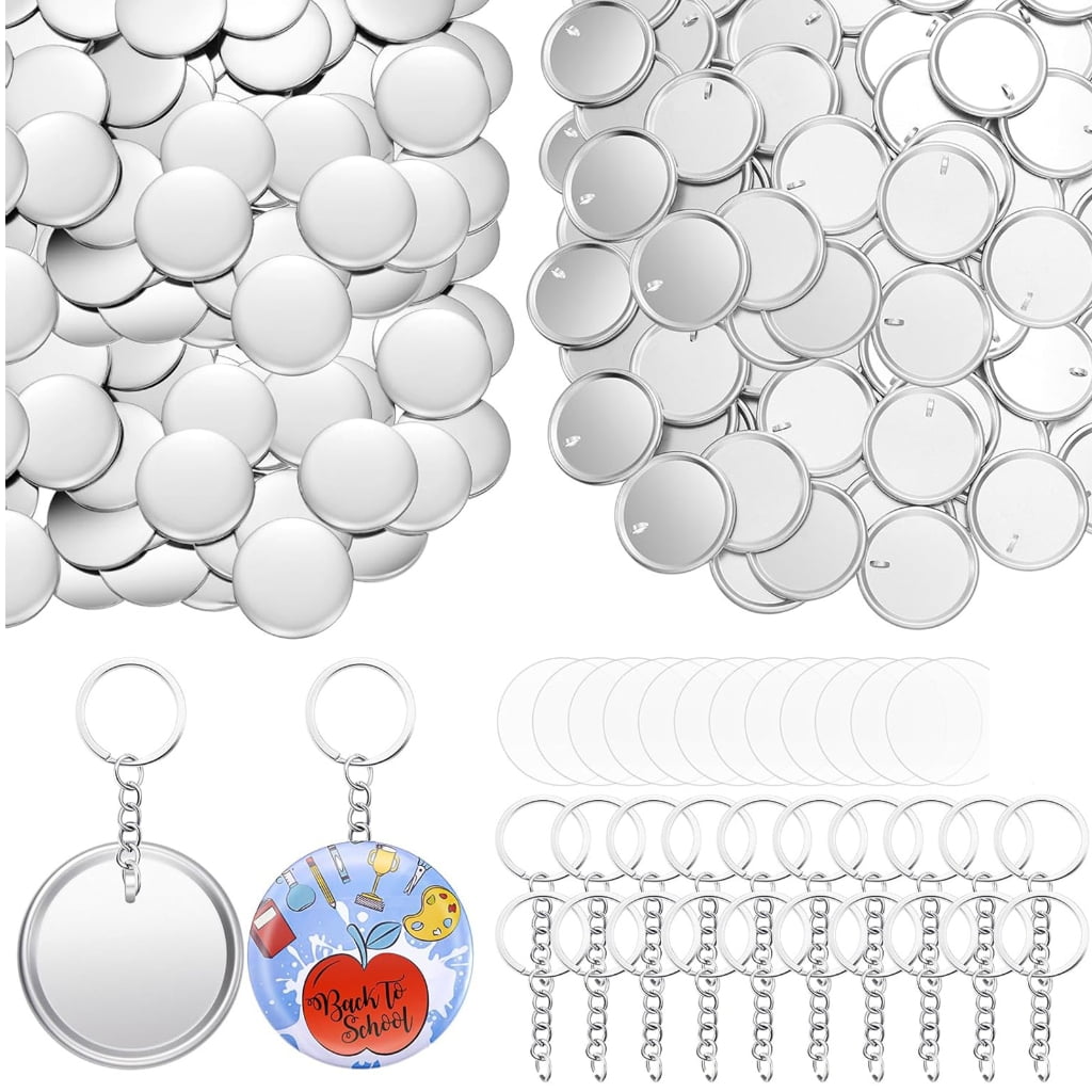 58 mm Button Badge, Keyrings with Chains for Making Key Holder ...