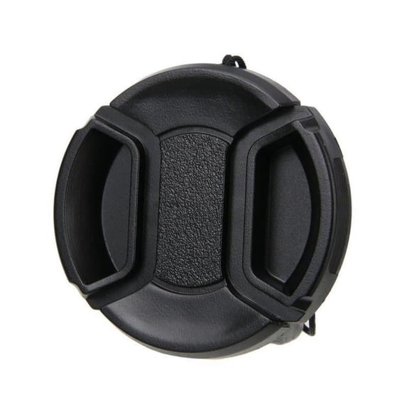 58 mm Front Lens Cap Center Snap on Camera Cover For All Cameras Leash with S5P1