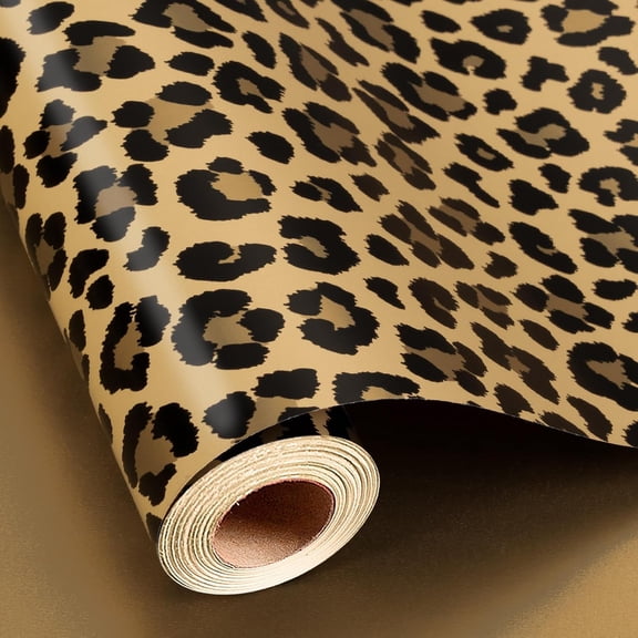 58"x 23" inchs Leopard Print Wrapping Paper, Elegant Cheetah Print Gift Wrap Roll for Birthday, Bachelorette, Graduation, Wedding, Anniversary, Mother's Day, Christmas