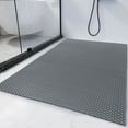thumbnail image 1 of 58 x 32 Extra Large Shower Mat for Shower Stall Tub, Non Slip Bath Mat Bathroom Accessories, PVC Mats for Shower and Bathroom, Quick Drying, (Gray, 58"x32"), 1 of 5