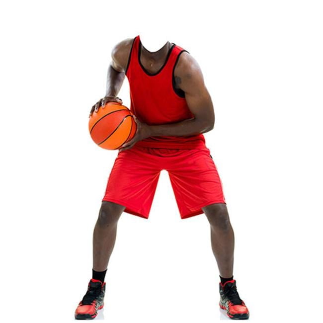 Life-Size Red Basketball Player Cardboard Standup
