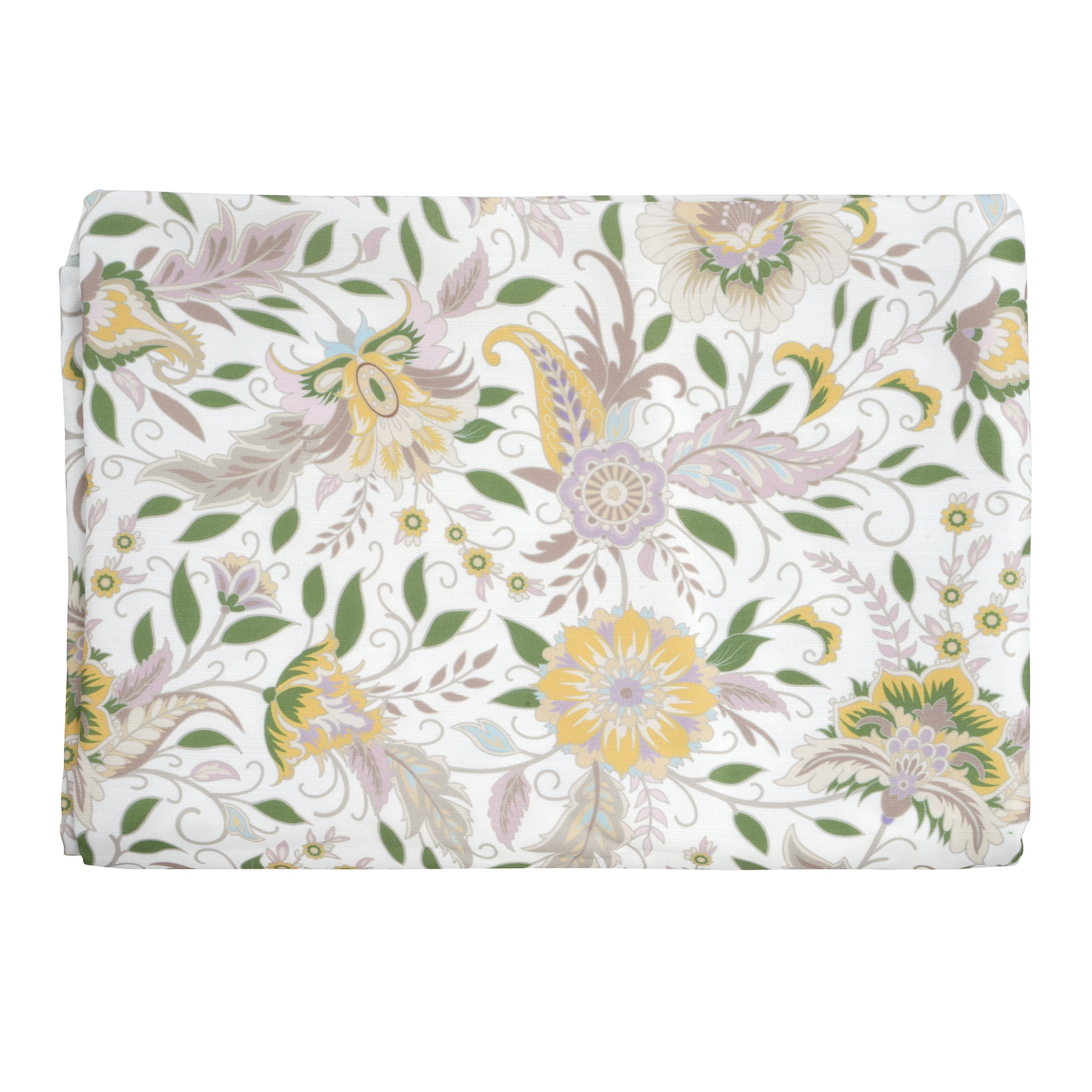 58" x 84" Multicolor Floral Polyester Tablecloth