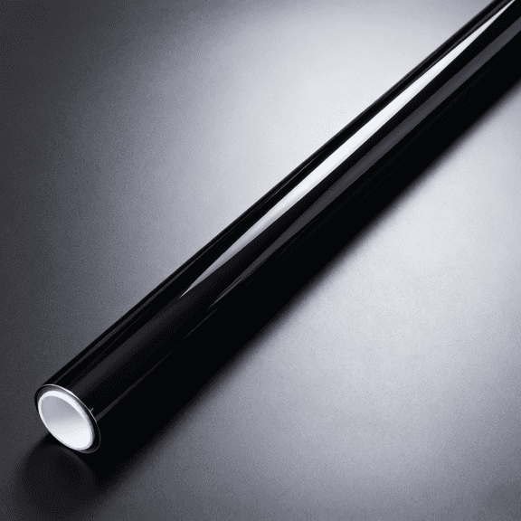 58"x60" 7.5Mil TPH Piano Gloss Black Vinyl Wrap Heat Self-Healing Stretchable Car Truck