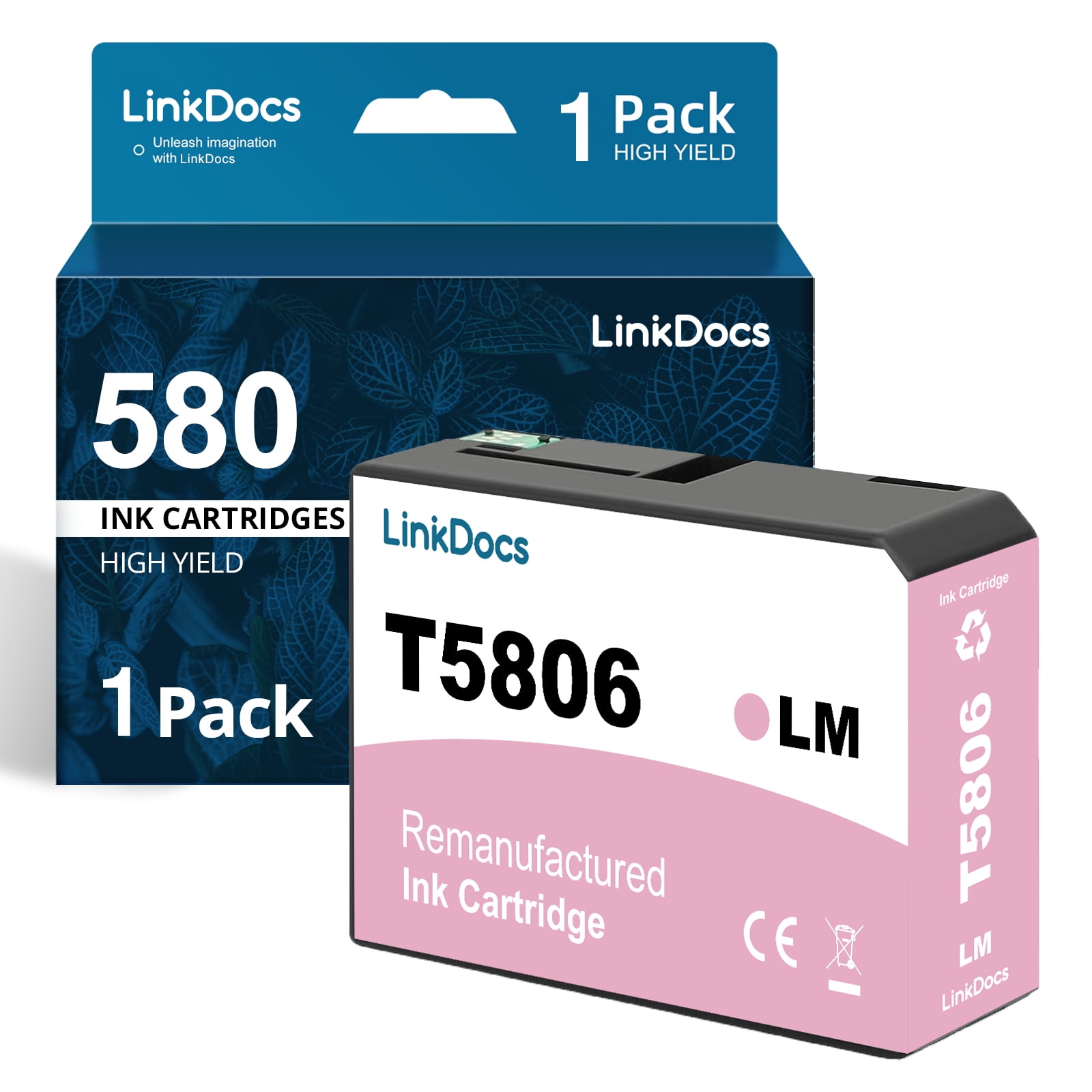 580 T5806 Ink Cartridge Replacement for Epson 580 T5806 LM Work with ...