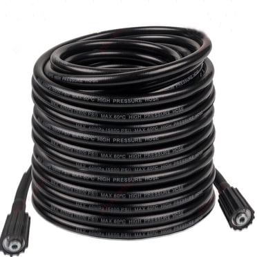 DERASL High Pressure Washer Hose 50FT - 3600PSI M22 14mm Fitting For Most Brands