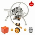 thumbnail image 1 of 5800W Outdoor Three Head Stove Camping Windproof Stove Portable Camping Picnic Burner Hiking Foldable Ultralight Split Gas Stove, 1 of 6