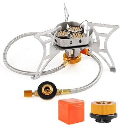 5800W Portable Camping Gas Stove: Windproof Burner for Outdoor Cooking