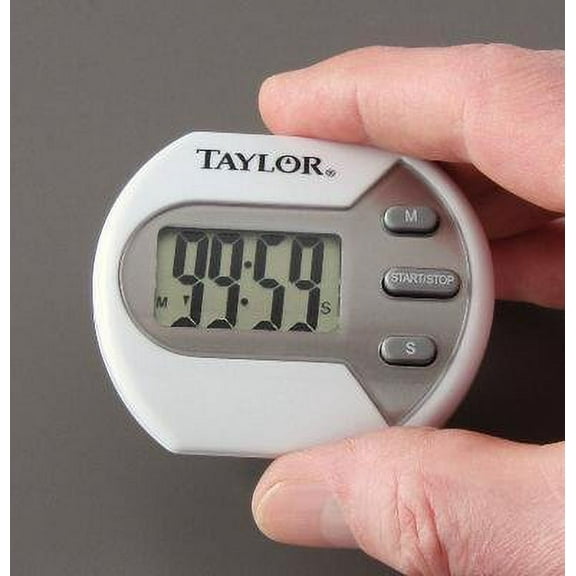 Taylor Precision Products SE Big Digit Timer 5806 Digital - Magnetic Backing - 6 Pack, White