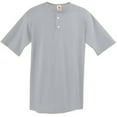 thumbnail image 1 of 580A Two-Button Baseball Jersey - Silver, Large, 1 of 1