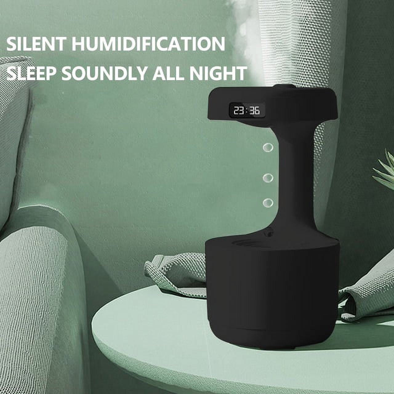 580ML Anti-gravity Water Drop Humidifier 3 Modes Levitating Water Drops  Ultrasonic Cool Mist Maker Fogger with LED Night Light 