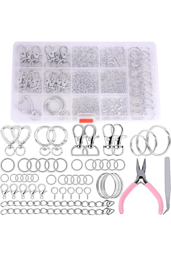 Keychain Making Kit Key Chain Making Tools Supplies Maker Kit