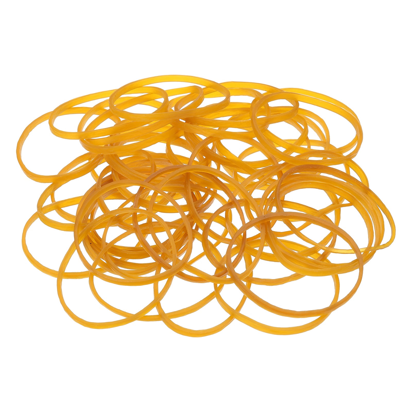 580Pack Rubber Bands, 3.15x0.08 Inch Elastic Bands for Office Supplies, Yellow