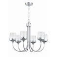 thumbnail image 1 of 58126-CH Craftmade Lighting Wrenn - 6 Light Chandelier-21.38 Inches Tall and 26 Inches Wide-Chrome Finish, 1 of 7