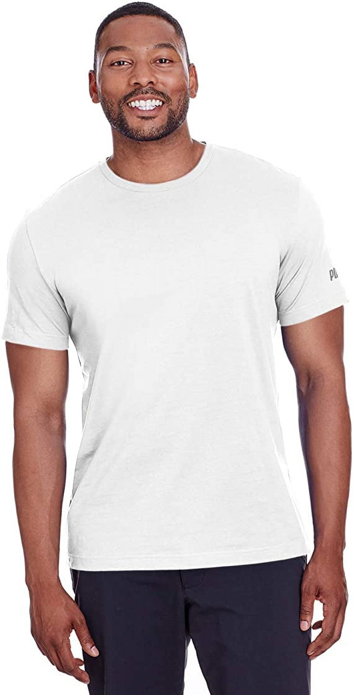 582006 Puma Sport Men's Essential Logo T-Shirt Puma White/Quite Shade S ...