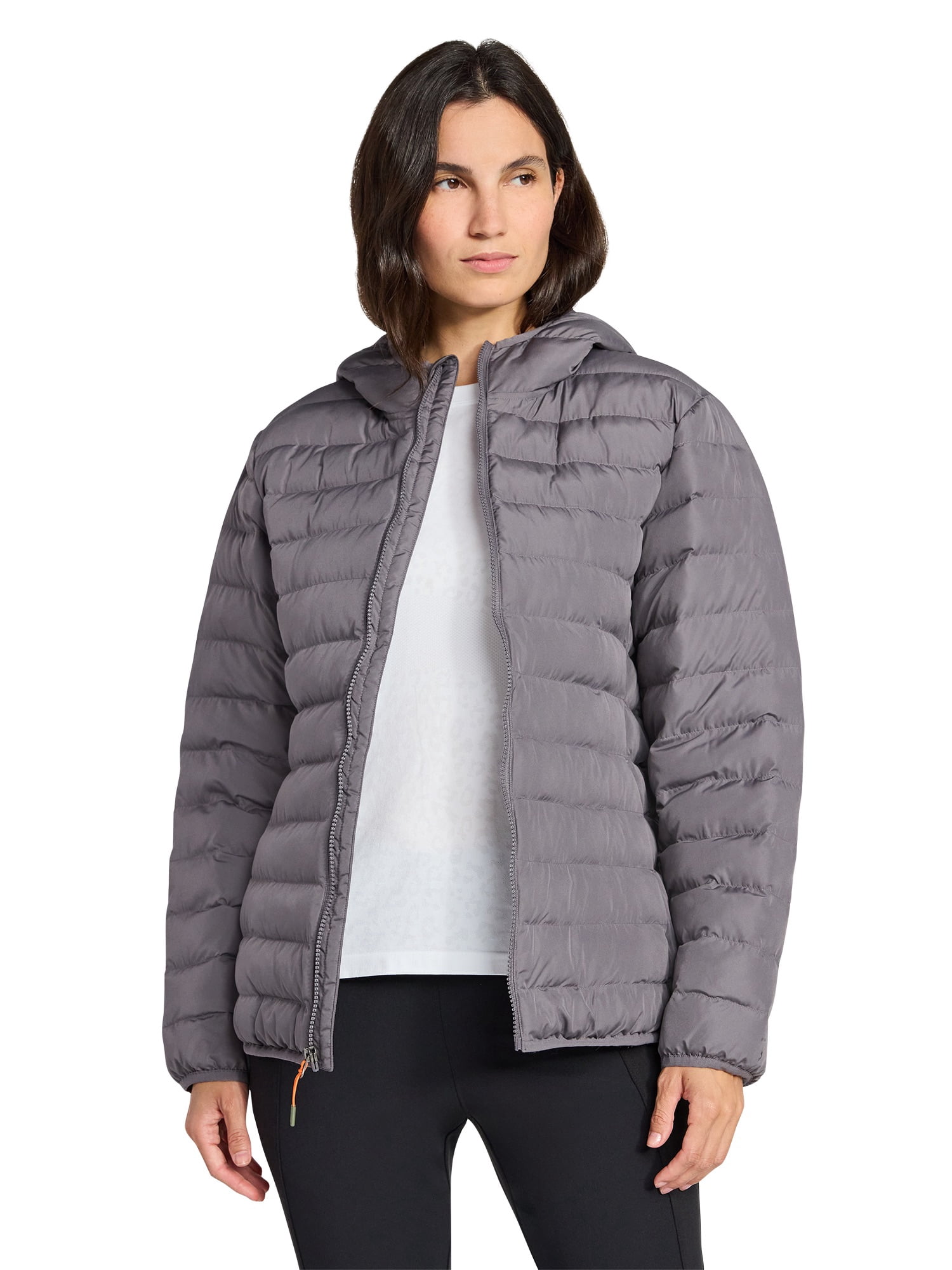 Ozark Trail Women's and Women's Plus Size Core Puffer Jacket with Hood, Sizes XS-3X
