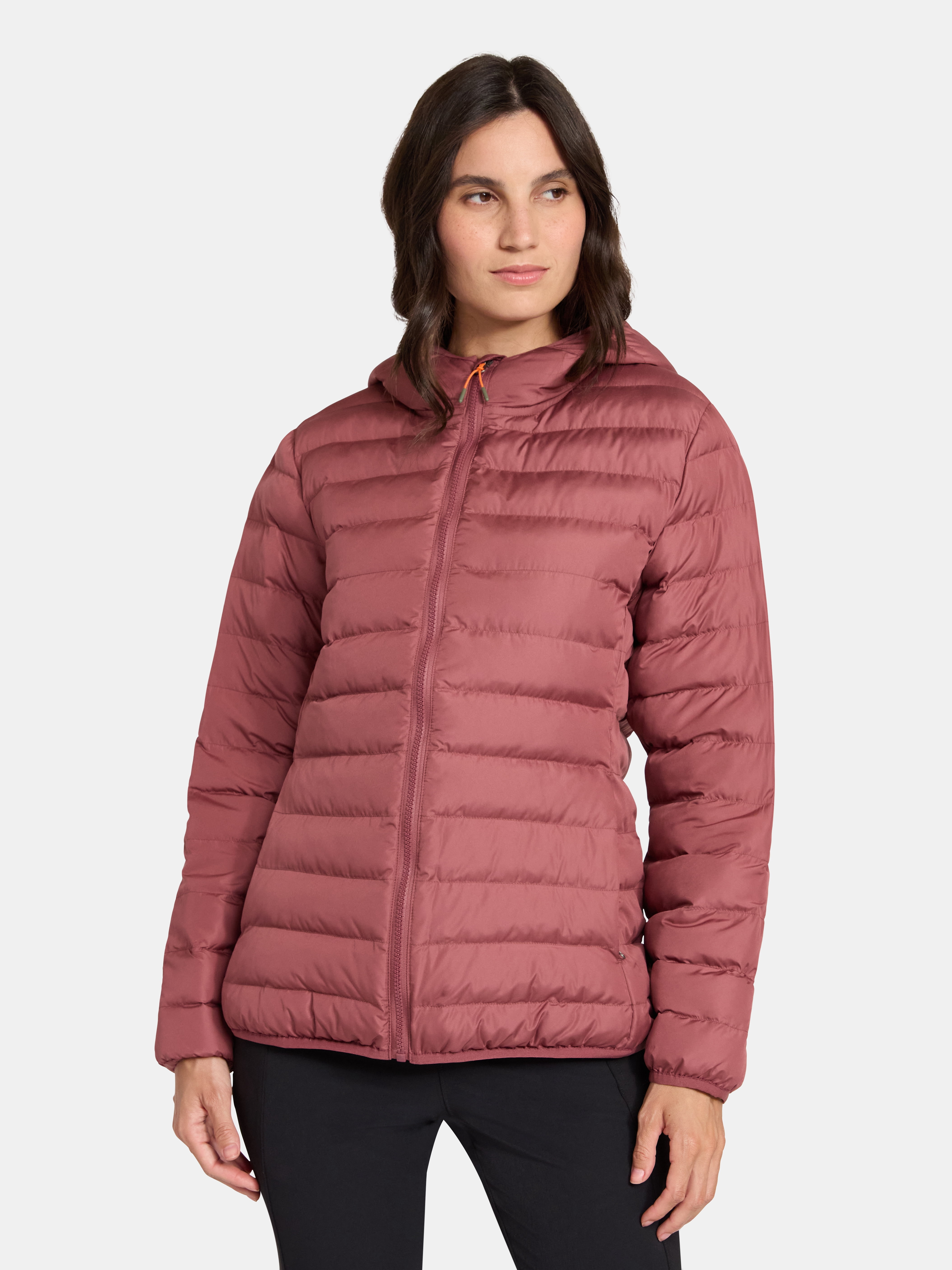 Ozark Trail Women's and Women's Plus Size Core Puffer Jacket with Hood, Sizes XS-3X