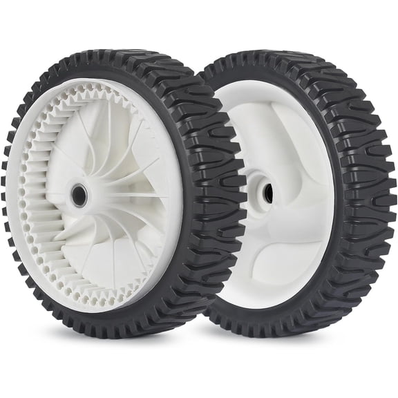 583719501 194231X460 532403111 Lawn Mower Front Drive Wheels, Replacement Wheels for Craftsman Husqvarna Mowers, 2 Pack