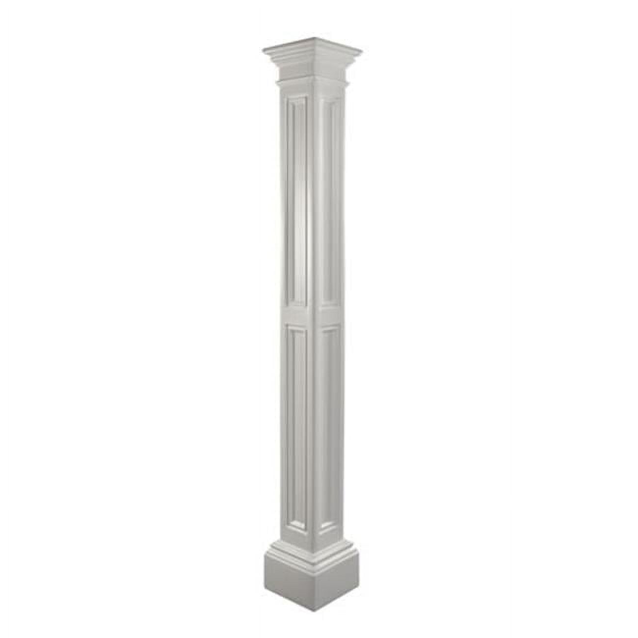 White Polyethylene Classic Panel Decorative Lamp Post