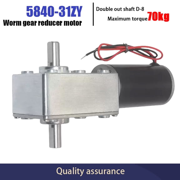 5840-31zy DC 12V Volt Gear Motor Double Shaft Long 33MM Reverse Gearbox All Metal Gears 12-470RPM Speed Motor 24V motor dc