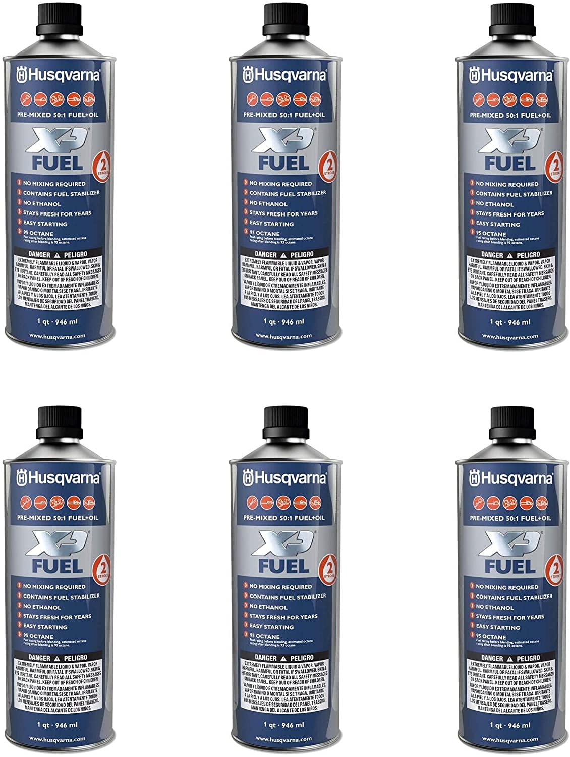 584309701 XP PreMixed 2Stroke Fuel and Engine Oil Quart (6 Pack)