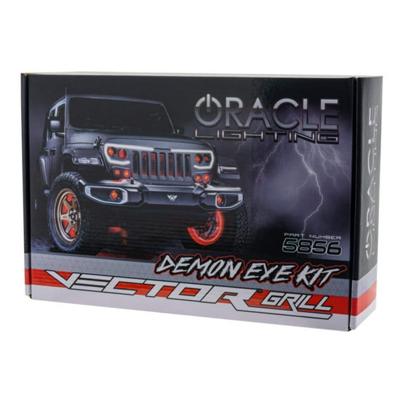 5856 334 Oracle Lighting Vector Grill Demon Eye Colorshift Projector Fits select: 2018 JEEP WRANGLER UNLIMITED, 2021 JEEP WRANGLER UNLIMITED SPORT