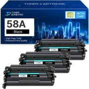 58A Toner Cartridge Black (with Chip) CF258A Compatible for HP 58A CF258A 58X CF258X HP Laserjet Pro M404dn MFP M428fdw M404n M404dw M428dw M428fdn M404 M428 M430 M406 Series Printer Ink