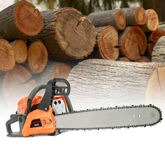 58CC Gas Chainsaw 20 Inch Gas Powered Chain Saw Multifunction Rust Resistant Wood Chainsaw for Trees Wood Farm Garden Ranch Metal Garden Supplies