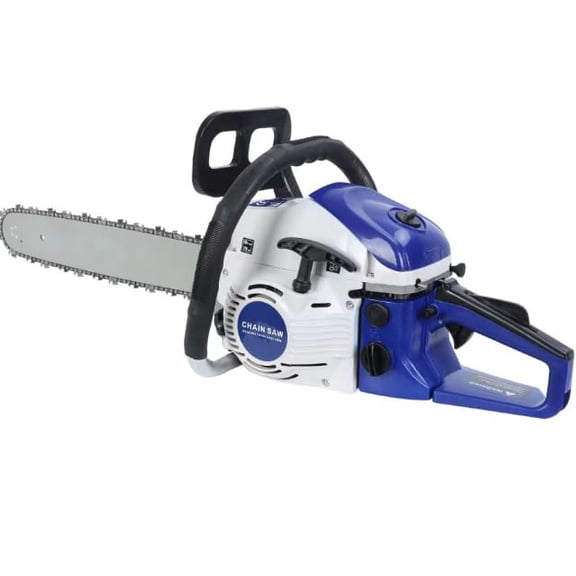 58CC Gas Chainsaw 20 Inch, Professional 2-Stroke Chainsaw with Automatic Oiler & Anti-Vibration System for Firewood Cutting and Tree Felling