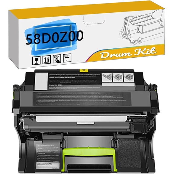 58D0Z00 Imaging Drum Kit, Compatible for Lexmark B2865dw M5255 M5270 MS725dvn MS821dn MS821n MS822de MS823dn MS823n MS825dn MX721adhe MX722ade MX722adhe Printers