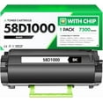 thumbnail image 1 of 58D1000 Toner Cartridge Black with chip Replacement for Lexmark 58D1000 58D1H00 Compatible with Lexmark MS725 MS821 MS823 MS822 MS824 MS825 MS826 MX721 MX722 MX725 MX822 MX824 MX826, 1 of 6