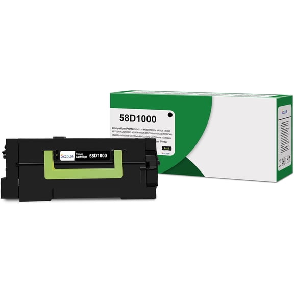 58D1000 Toner Cartridges High Yield 8,000 Pages Replacement for Lexmark 58D1000 MS725 MS823 MS824 MS825 MS826 MX722 MX725 MX822 MX824 MX826 Laser Printer