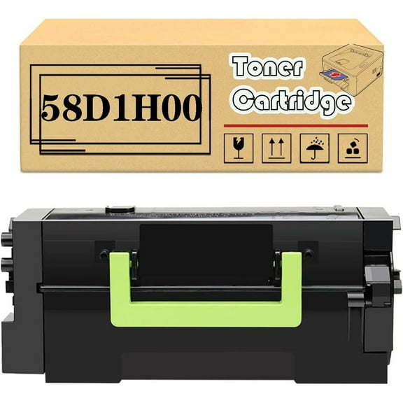 58D1H00 Toner Cartridge, Compatible for Lexmark MS725dvn MS823dn MS823n MS825dn MX822ade MX822adxe MX826ade MX826adxe Printers【High Print Volume with Chip】