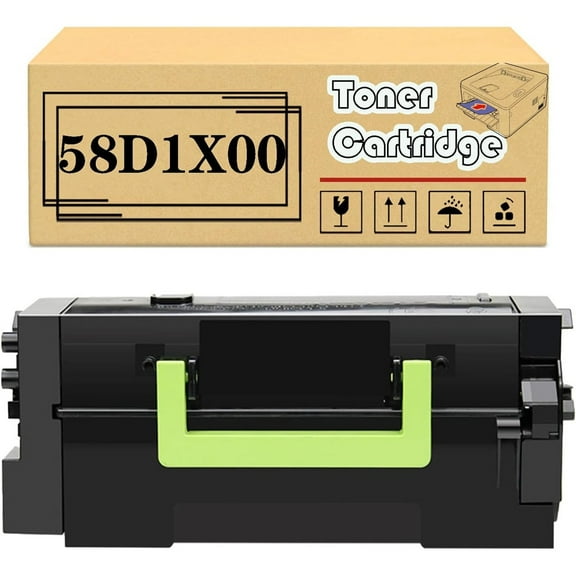 58D1X00 Toner Cartridge, Compatible for Lexmark MS725dvn MS823dn MS823n MS825dn MX822ade MX822adxe MX826ade MX826adxe Printers【High Print Volume with Chip】