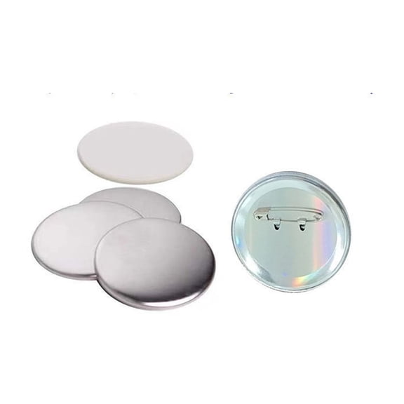 58MM 200sets Craft Button With Pin Button Supplies Button Parts Pin Round DIY Button Badge For DIY Crafts And Children's Paper Craft Activities ,Reuse