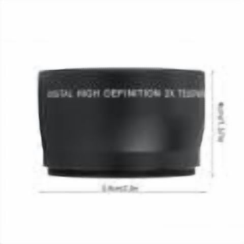 58MM 2X Magnification Universal Teleconverter Telephoto Lens for Cameras Accessory