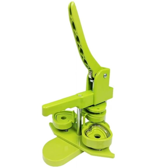 58MM Heart-Shape Badge Button Maker Machine with 100 Button Parts+Mold ,Beginner-Friendly