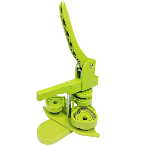 58MM Heart-Shape Badge Button Maker Machine with 100 Button Parts+Mold ,Easy to Use