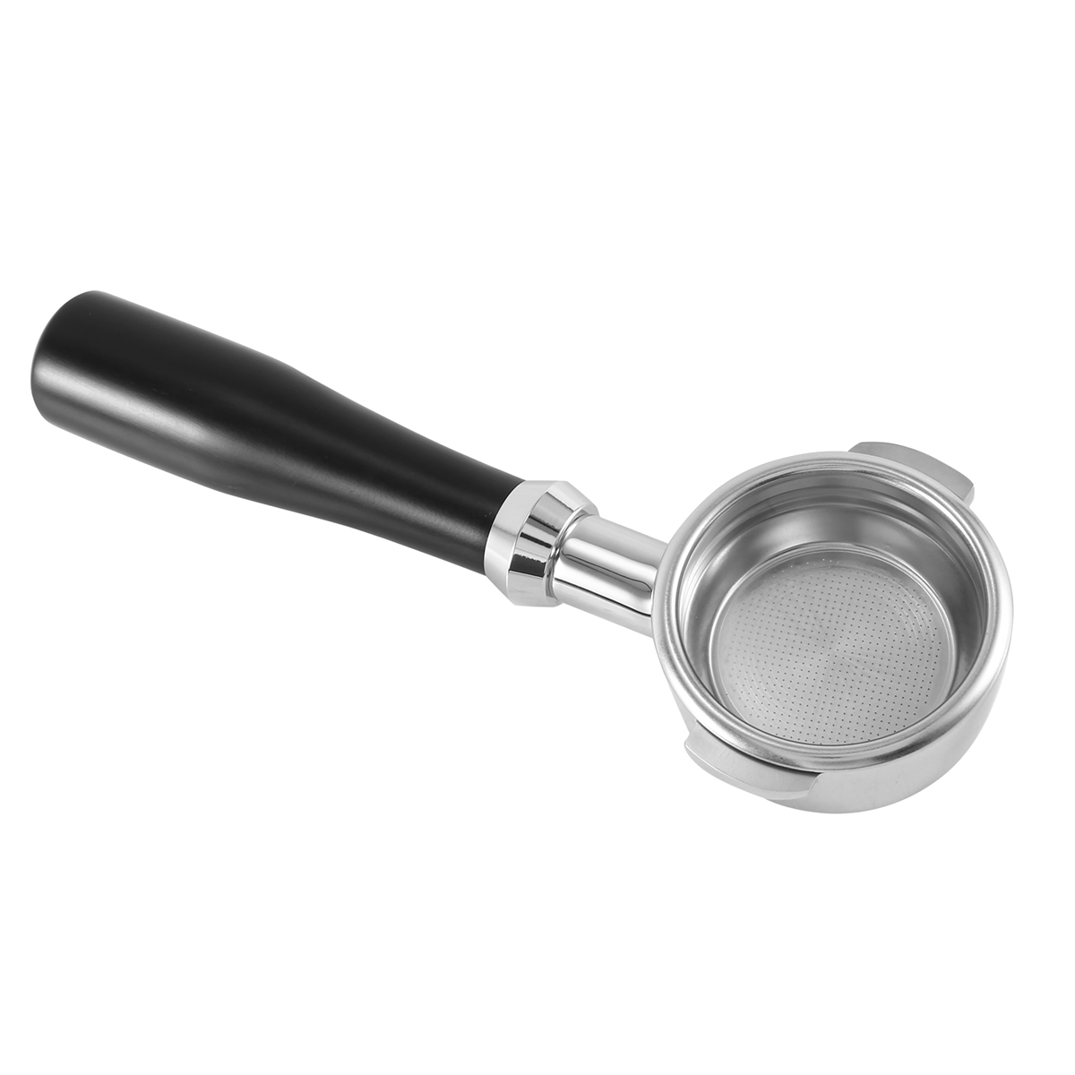 58Mm Double Ear Coffee Machine Filter Holder E61 Bottomless Portafilter with Wooden Handle