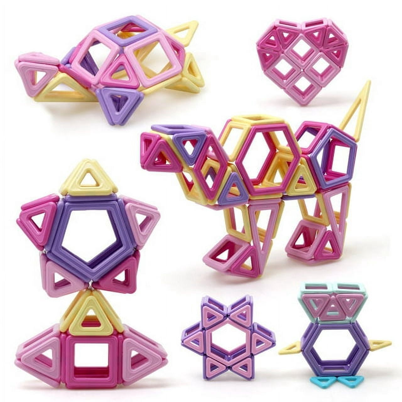 Stem Toys Jasonwell Magnetic Tiles Kids Magnetic Blocks Building Sets ...