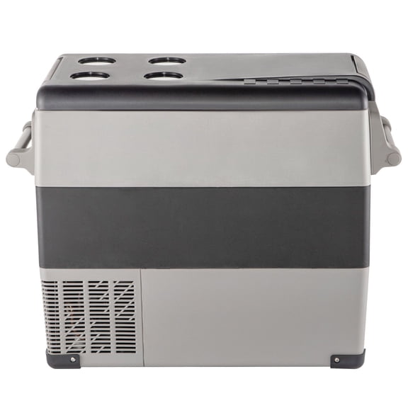 58Qt Dual Zone Portable Car Refrigerator Freezer, 12/24V DC & 110-240V AC Compressor Cooler for Car, RV, Camping and Home Use