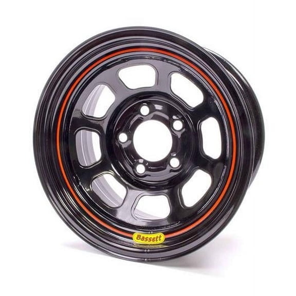 58SC5 Spun Wheel - 15 x 8 in. - 5 x 4.75 in. - Black - 5 in. Back Spacing - 17 lbs
